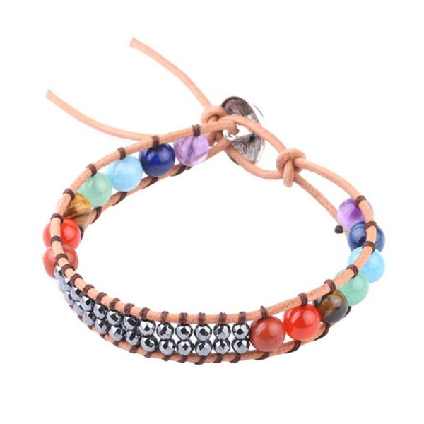 tennis bohemia handmade 8mm natural 7 chakra stone yoga bracelet with spray alloy button short wrap for fashion women dropship, Golden;silver
tennis bohemia handmade 8mm natural 7 chakra stone yoga bracelet with spray alloy button short wrap for fashion women dropship, Golden;silver