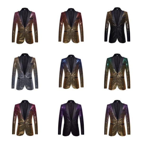 men's suits & blazers fashion selling gold purple suit gradient sequin performance dress singer on stage table jacket, White;black
men's suits & blazers fashion selling gold purple suit gradient sequin performance dress singer on stage table jacket, White;black