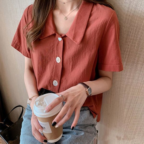 cockcon retro blouse women plus size camisa off shoulder stitching round neck short sleeve summer chiffon shirt solid x0521, White
cockcon retro blouse women plus size camisa off shoulder stitching round neck short sleeve summer chiffon shirt solid x0521, White