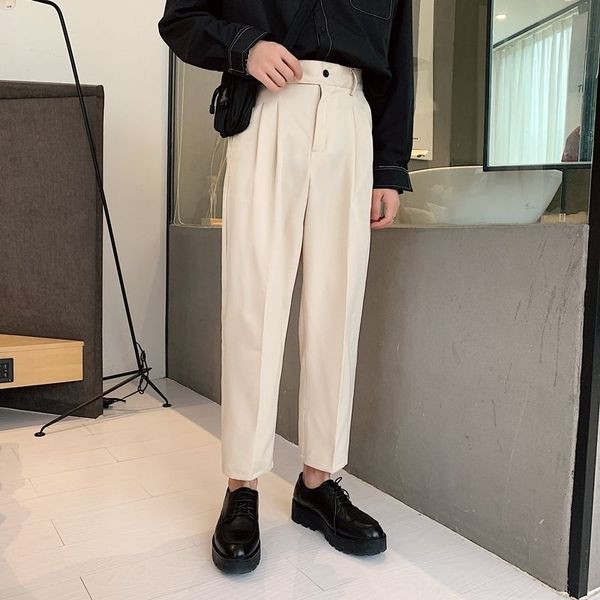 men's pants thin straight casual fashion solid color business dress men streetwear loose korean suit mens h13 xdwp, Black
men's pants thin straight casual fashion solid color business dress men streetwear loose korean suit mens h13 xdwp, Black