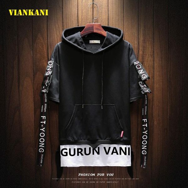 men's hoodies & sweatshirts 2021 summer short-sleeved hooded cotton hip-hop sportswear street casual trend s-2xl, Black
men's hoodies & sweatshirts 2021 summer short-sleeved hooded cotton hip-hop sportswear street casual trend s-2xl, Black