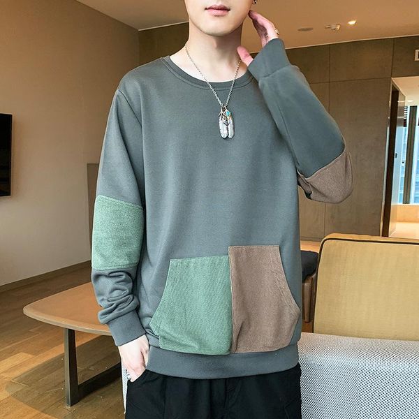 men's hoodies & sweatshirts sweatshirt 2021 spring autumn korean trendy brand loose hedging color matching long-sleeved, Black
men's hoodies & sweatshirts sweatshirt 2021 spring autumn korean trendy brand loose hedging color matching long-sleeved, Black