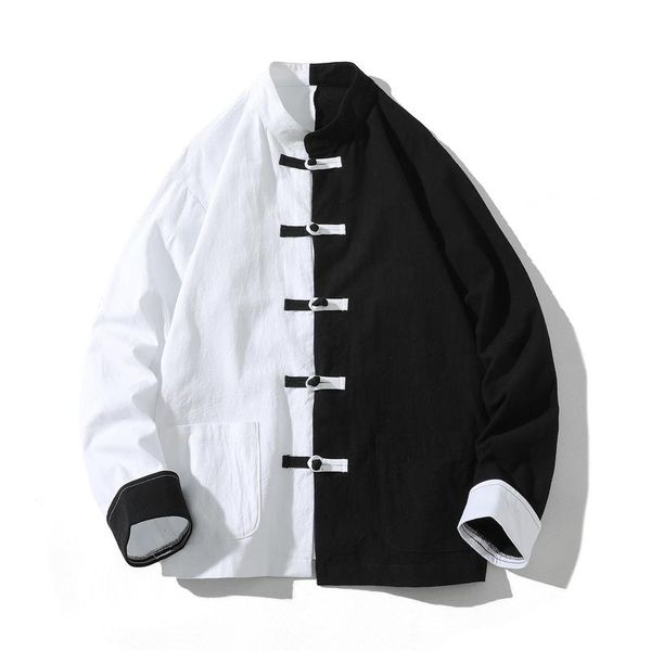 fashion costume splicing hanfu men chinese style linen robe cardigan jacket oversized kimono ancient coat male men's jackets, Black;brown
fashion costume splicing hanfu men chinese style linen robe cardigan jacket oversized kimono ancient coat male men's jackets, Black;brown