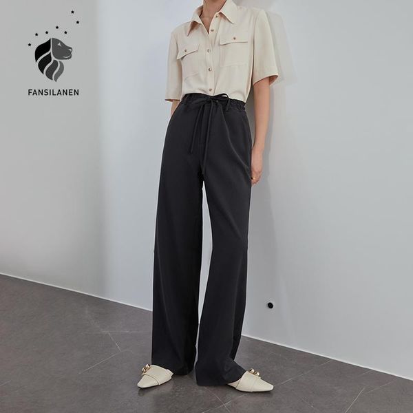 women's pants & capris fansilanen black khaki mopping wide leg high waist straight loose casual women clothing, Black;white
women's pants & capris fansilanen black khaki mopping wide leg high waist straight loose casual women clothing, Black;white
