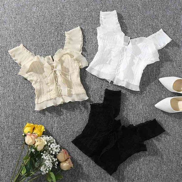 summer autumn bustier white black tank female bandage sleeveless crop zipper woman clothes 210607
summer autumn bustier white black tank female bandage sleeveless crop zipper woman clothes 210607