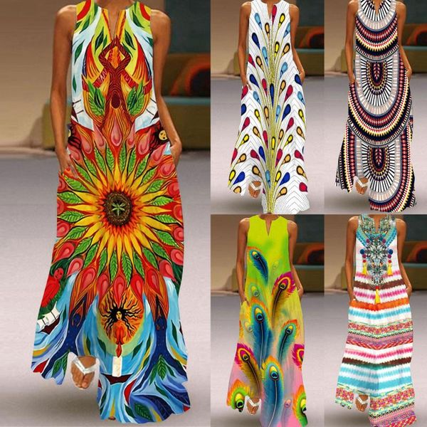 casual dresses women summer print v-neck sleeveless pocket loose dress 2021 retro plus size maxi female long vestido, Black;gray
casual dresses women summer print v-neck sleeveless pocket loose dress 2021 retro plus size maxi female long vestido, Black;gray