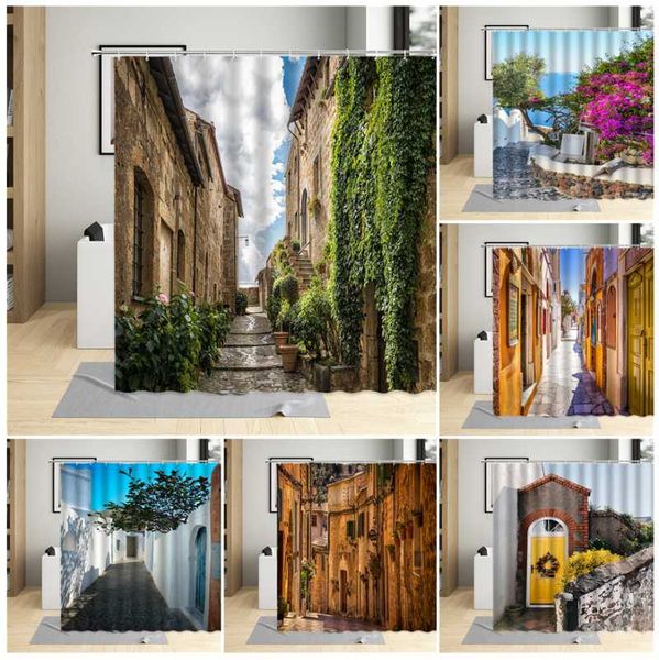 shower curtains vintage street scenery waterproof curtain nature plant for bathroom polyester bath fabric home set with hooks
shower curtains vintage street scenery waterproof curtain nature plant for bathroom polyester bath fabric home set with hooks