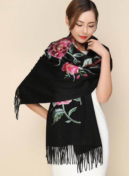 scarves embroidery cashmere scarf winter women tassel floral pashmina hijab flowers thick long shawls size 200*70cm, Blue;gray
scarves embroidery cashmere scarf winter women tassel floral pashmina hijab flowers thick long shawls size 200*70cm, Blue;gray