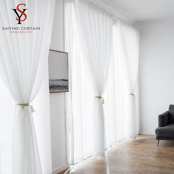 curtain & drapes white tulle curtains for living room modern cotton linen fabric sheer voile bedroom soft window kitchen
curtain & drapes white tulle curtains for living room modern cotton linen fabric sheer voile bedroom soft window kitchen