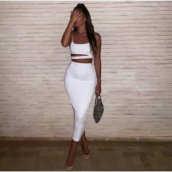 fashion women dress suit two piece set summer club wear outfits sleeveless tank and long skirt sets, White
fashion women dress suit two piece set summer club wear outfits sleeveless tank and long skirt sets, White