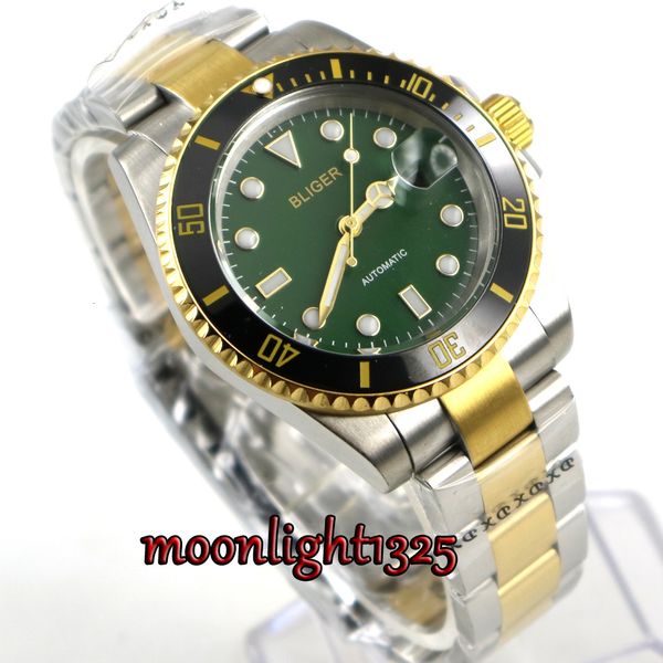 golden plate bliger 40mm green dial sapphire glass black ceramic seal automatic watch men, Slivery;brown
golden plate bliger 40mm green dial sapphire glass black ceramic seal automatic watch men, Slivery;brown