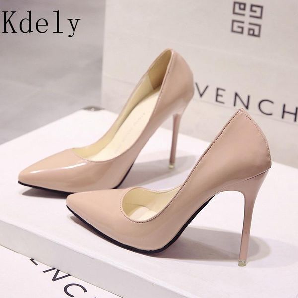 dress shoes women pointed toe pumps patent leather high heels boat wedding zapatos mujer red blue white beige, Black
dress shoes women pointed toe pumps patent leather high heels boat wedding zapatos mujer red blue white beige, Black