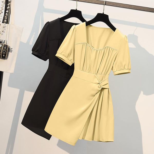plus size dresses women's fashion short puff sleeve square collar slim high waist dress summer ladies casual mini vestidos, Black
plus size dresses women's fashion short puff sleeve square collar slim high waist dress summer ladies casual mini vestidos, Black