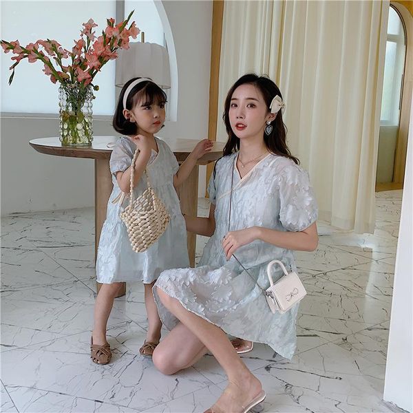 family matching outfits 2021 summer pure color parent-child cheongsam two-piece mother-daughter dress set clothes, Blue
family matching outfits 2021 summer pure color parent-child cheongsam two-piece mother-daughter dress set clothes, Blue