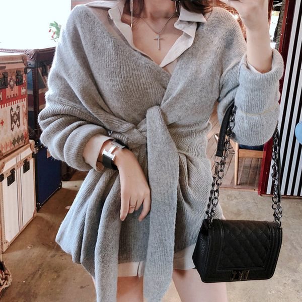 women's sweaters autumn winter v-neck lace up knitted pullover women korean casual slim waist warm femme jumper pull wx76, White;black
women's sweaters autumn winter v-neck lace up knitted pullover women korean casual slim waist warm femme jumper pull wx76, White;black