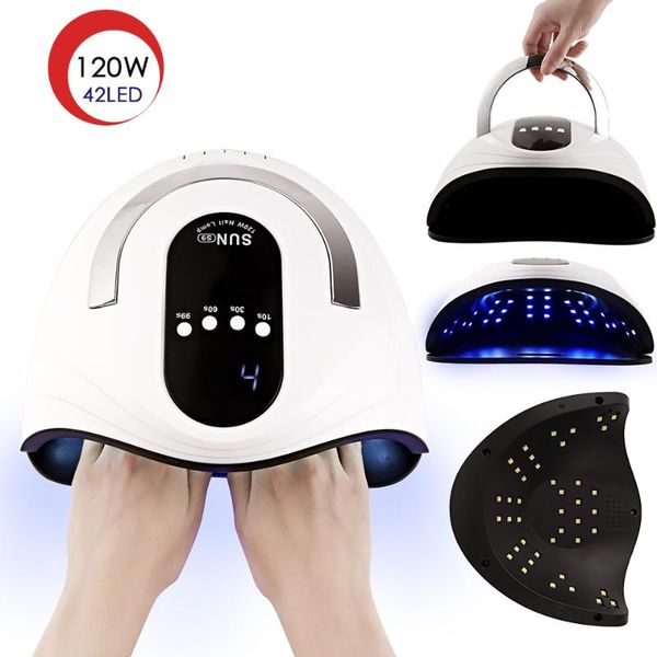 nail dryers 120w uv led lamp for drying gel manicure with 42 beads lcd display professional art salon tools
nail dryers 120w uv led lamp for drying gel manicure with 42 beads lcd display professional art salon tools