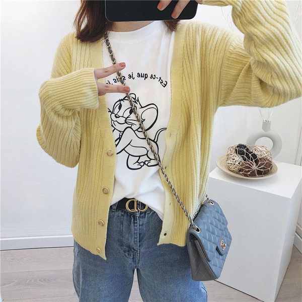 sweaters autumn sweaters colorful solid sweater yellow black winter clothes women striped cardigans, White;black
sweaters autumn sweaters colorful solid sweater yellow black winter clothes women striped cardigans, White;black