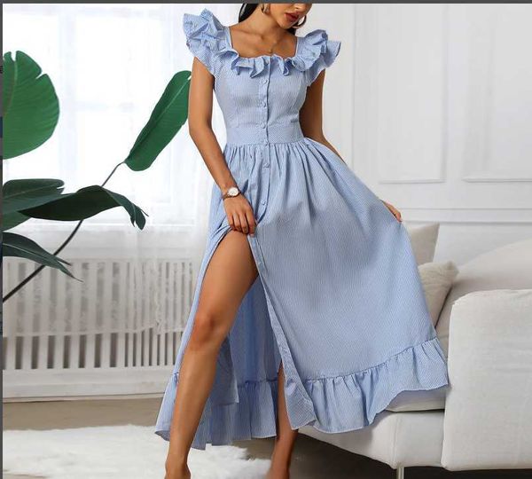 fashion and leisure women's pleated long skirt striped square neck elegant long sleeve dress y1006, Black;gray
fashion and leisure women's pleated long skirt striped square neck elegant long sleeve dress y1006, Black;gray
