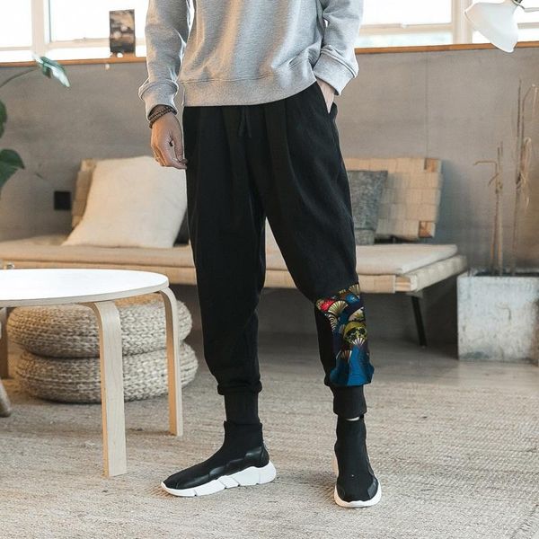 men's pants summer casual natural cotton linen trousers zz0001, Black 
men's pants summer casual natural cotton linen trousers zz0001, Black