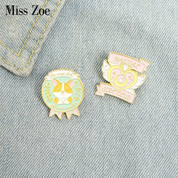 fun club member enamel pins custom magic girl corgi dog brooch lapel badge bag cartoon jewelry gift for kids friendsdio chan contact, Gray
fun club member enamel pins custom magic girl corgi dog brooch lapel badge bag cartoon jewelry gift for kids friendsdio chan contact, Gray