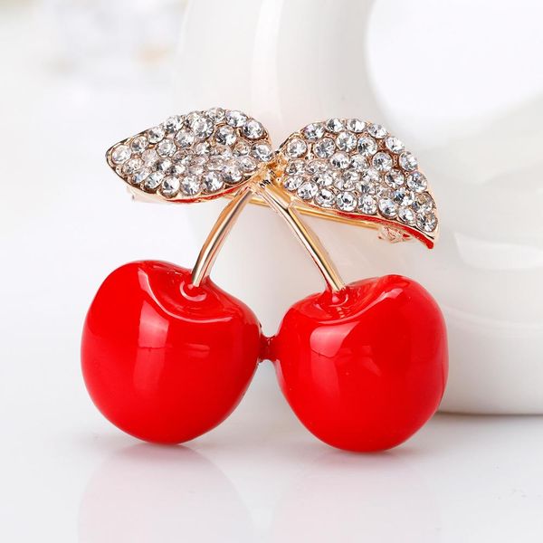 red cherry blossom brooches for women kids rhinestone golden leaf corsage brooch pins jewelry accessories, Gray
red cherry blossom brooches for women kids rhinestone golden leaf corsage brooch pins jewelry accessories, Gray