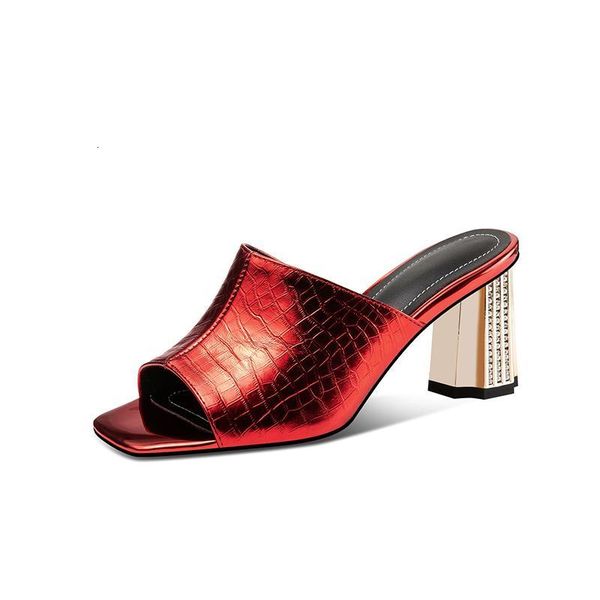 slippers brand summer women fish mouth high heels shoes european style genuine leather cowhide sandals wqfh, Black
slippers brand summer women fish mouth high heels shoes european style genuine leather cowhide sandals wqfh, Black