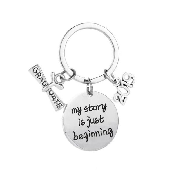 keychains 2021 my story is just beginning key chain stainless steel engraved keychain for graduates graduate dangle charms rings, Silver
keychains 2021 my story is just beginning key chain stainless steel engraved keychain for graduates graduate dangle charms rings, Silver