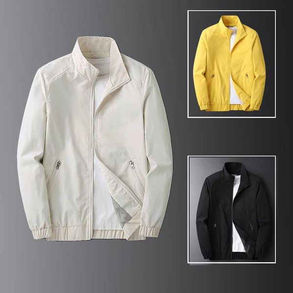 men's jackets yellow zipper jacket coats windbreaker 2021 spring korean hip hop male casual streetwear trendy black college boy, Black;brown
men's jackets yellow zipper jacket coats windbreaker 2021 spring korean hip hop male casual streetwear trendy black college boy, Black;brown