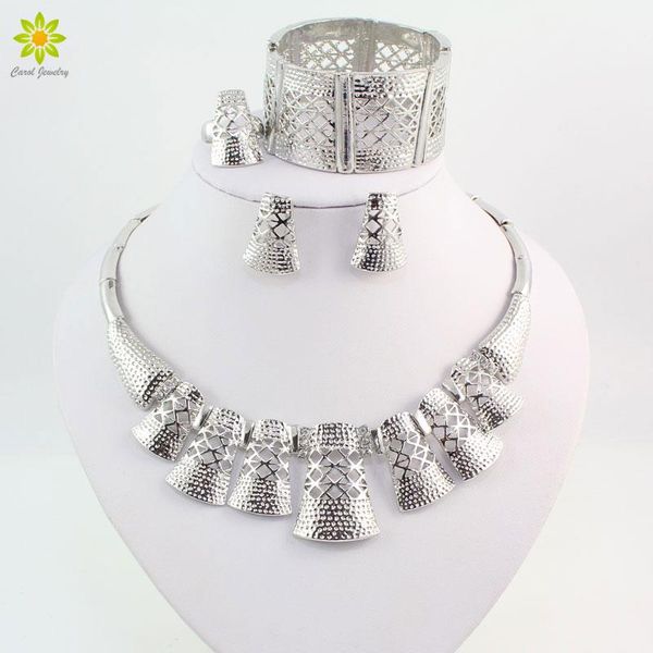 earrings & necklace silver plated jewelry sets for women bracelet rings fine african beads party wedding accessories
earrings & necklace silver plated jewelry sets for women bracelet rings fine african beads party wedding accessories