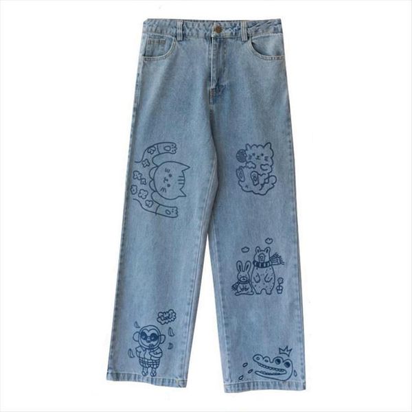 cute cat print jeans femme womens capris autumn kawaii loose fashion trousers funny korean high waist harajuku trendy pants females, Black;white
cute cat print jeans femme womens capris autumn kawaii loose fashion trousers funny korean high waist harajuku trendy pants females, Black;white
