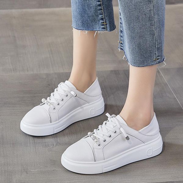 boots leather bread white shoes women's round head color matching casual sports board, Black
boots leather bread white shoes women's round head color matching casual sports board, Black