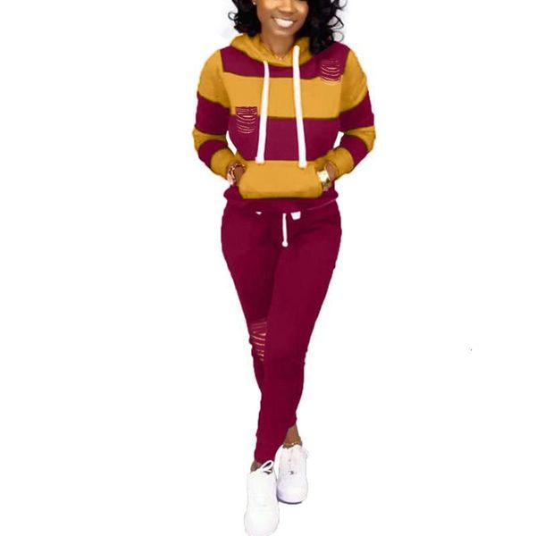 contrast colors stripes women casual tracksuits spring autumn holes sleeves hooded sweatshirt long trousers girls sports suits, White
contrast colors stripes women casual tracksuits spring autumn holes sleeves hooded sweatshirt long trousers girls sports suits, White