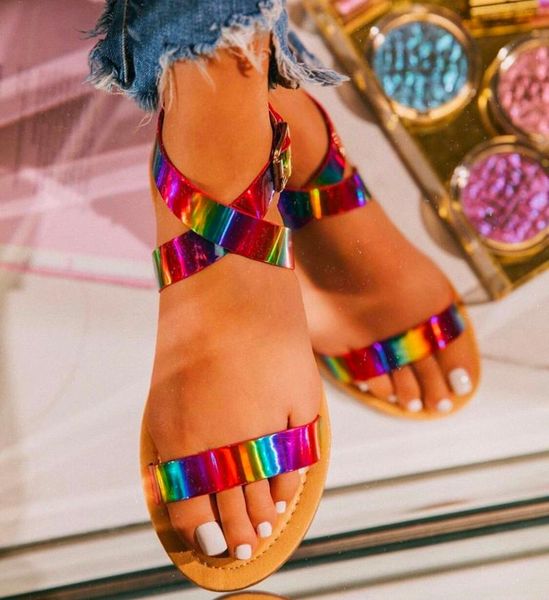 women open toe cross sandals ankle strap buckle ladies transparent color slippers flats summer shoes plus size jelly shoe, Black
women open toe cross sandals ankle strap buckle ladies transparent color slippers flats summer shoes plus size jelly shoe, Black