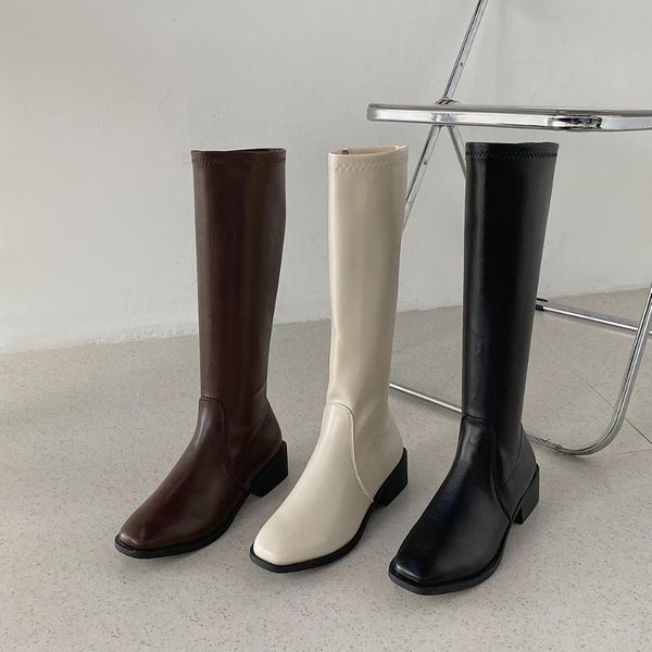 boots hkxn female british wind fall 2021 tide knee-length side zippers tall canister handsome, Black
boots hkxn female british wind fall 2021 tide knee-length side zippers tall canister handsome, Black