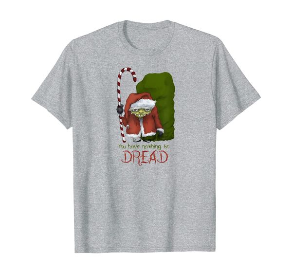creepy santa - nothing to dread t-shirt, White;black 
creepy santa - nothing to dread t-shirt, White;black