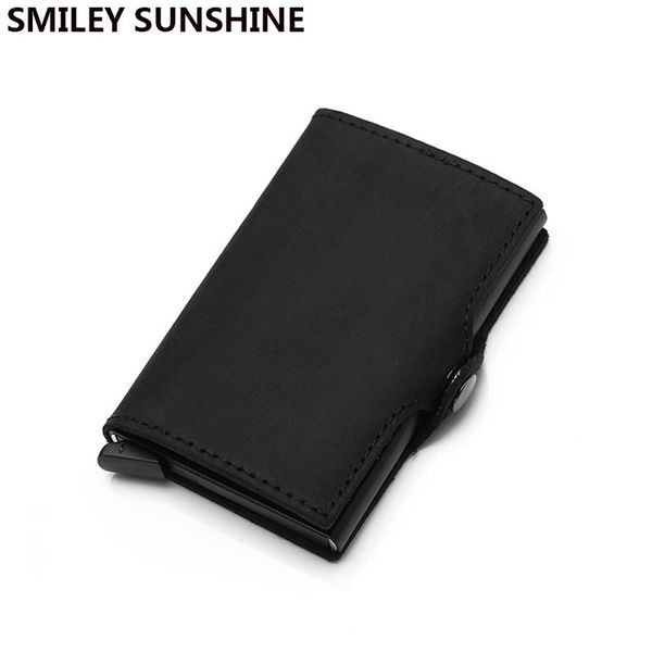 card holders genuine leather rfid holder wallet men mini business bank id case creditcard aluminum pocket bag, Brown;gray
card holders genuine leather rfid holder wallet men mini business bank id case creditcard aluminum pocket bag, Brown;gray