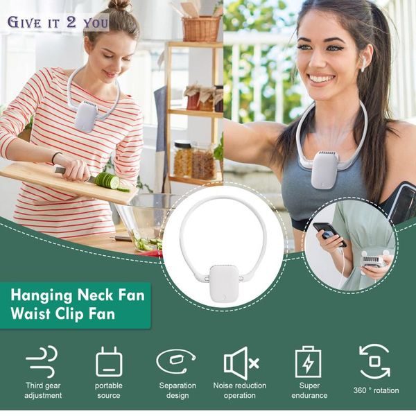 electric fans portable hands-fan neckband hanging neck air cooler usb rechargeable small mute power for outdoor
electric fans portable hands-fan neckband hanging neck air cooler usb rechargeable small mute power for outdoor