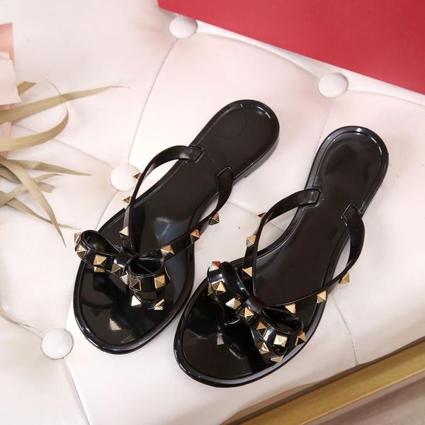 fashion women's sandals rivet bow clip foot herringbone slippers beach shoes women's shoes, Black
fashion women's sandals rivet bow clip foot herringbone slippers beach shoes women's shoes, Black