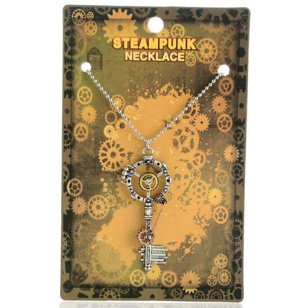 pendant necklaces selling personality retro exaggerated necklace steampunk series gear key, Silver
pendant necklaces selling personality retro exaggerated necklace steampunk series gear key, Silver