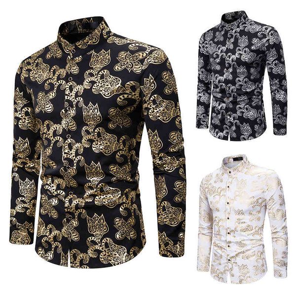 Men's tanning long cardigan neck shirt with impression nightclub single-breasted tops, White;black
Men's tanning long cardigan neck shirt with impression nightclub single-breasted tops, White;black