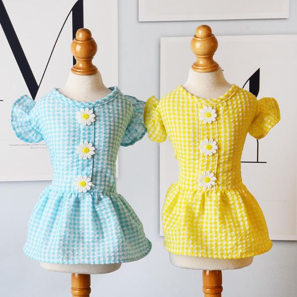 dog apparel spring and summer dress small daisy pet skirt cute princess puppies clothes thin 
dog apparel spring and summer dress small daisy pet skirt cute princess puppies clothes thin