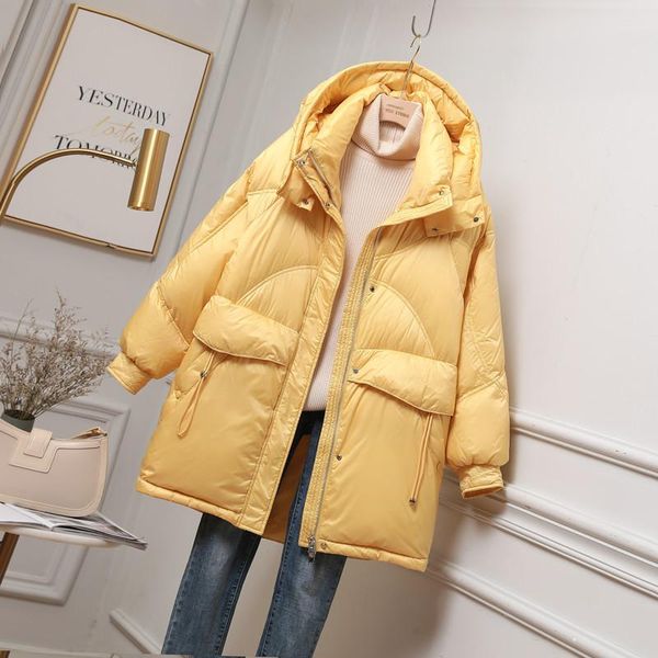 women's down & parkas korean winter white duck coats women fashion thickened hooded puffer jackets warm female solid color loose outwea, Black
women's down & parkas korean winter white duck coats women fashion thickened hooded puffer jackets warm female solid color loose outwea, Black