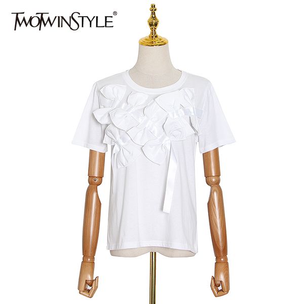 twowinsyle bowknot white shirt for women o neck short sleeve patchwork minimalist casual shirts female summer fashion 210524
twowinsyle bowknot white shirt for women o neck short sleeve patchwork minimalist casual shirts female summer fashion 210524
