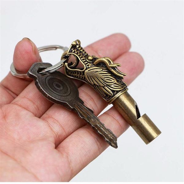 charms handmade brass dragon head whistle car keychains pendants outdoor survival tools whistles necklaces charm, Bronze;silver
charms handmade brass dragon head whistle car keychains pendants outdoor survival tools whistles necklaces charm, Bronze;silver