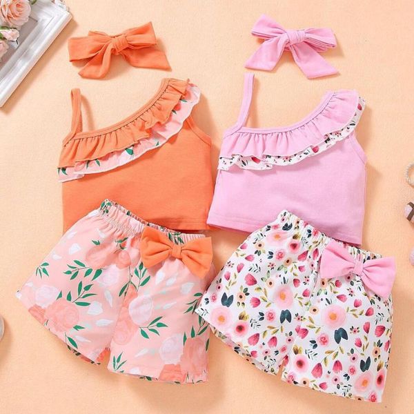 toddler baby girl clothes ruffles +floral shorts+headbands 3pcs casual children set summer girls clothing 1 2 3 4 years sets, White
toddler baby girl clothes ruffles +floral shorts+headbands 3pcs casual children set summer girls clothing 1 2 3 4 years sets, White