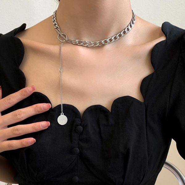pendant necklaces shixin simple long stainless steel chain with love letter coin pendants necklace for women fashion choker 2021 jewelry, Silver
pendant necklaces shixin simple long stainless steel chain with love letter coin pendants necklace for women fashion choker 2021 jewelry, Silver