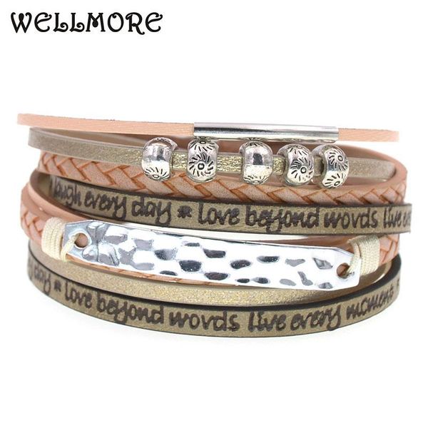 tennis wellmore 2021 leather bracelets for women metal strap beads magnet & bangles multilayer wide wrap bracelet jewelry, Golden;silver
tennis wellmore 2021 leather bracelets for women metal strap beads magnet & bangles multilayer wide wrap bracelet jewelry, Golden;silver
