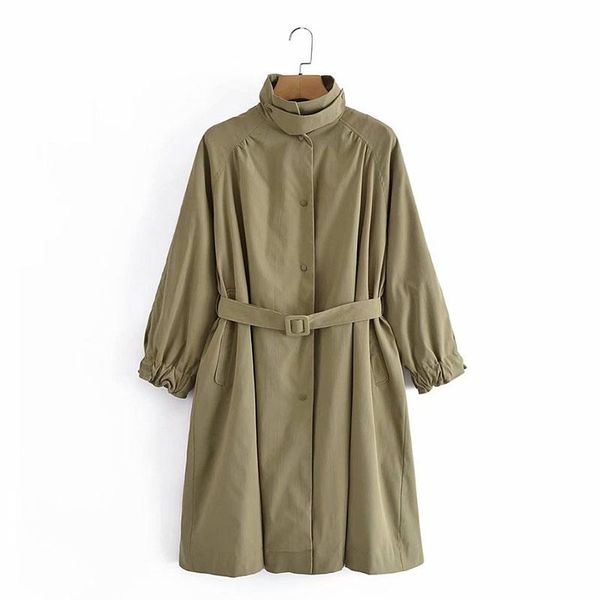 women's trench coats 2021 women's fashion commuting wind army green single row buttons mid-length sag belt decoration pocket windbr, Tan;black
women's trench coats 2021 women's fashion commuting wind army green single row buttons mid-length sag belt decoration pocket windbr, Tan;black