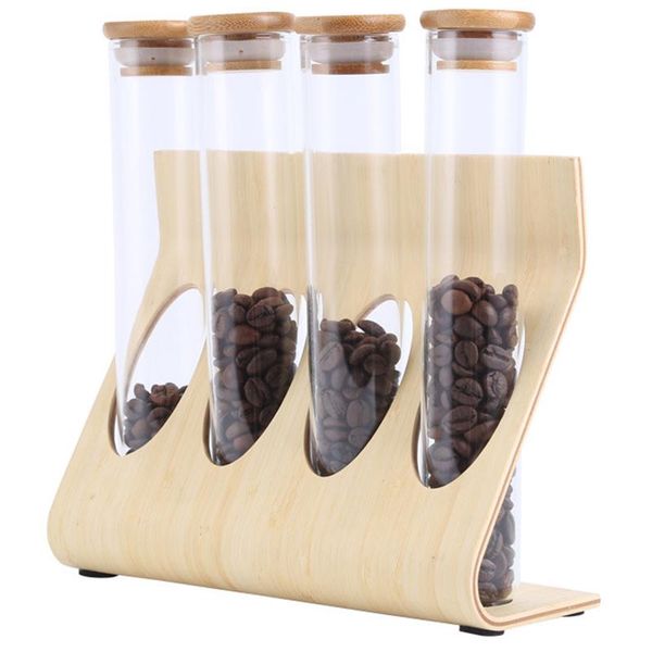 kitchen storage & organization wooden coffee beans tea display rack stand glass test tube sealed decorative ornaments cereals canister for b
kitchen storage & organization wooden coffee beans tea display rack stand glass test tube sealed decorative ornaments cereals canister for b