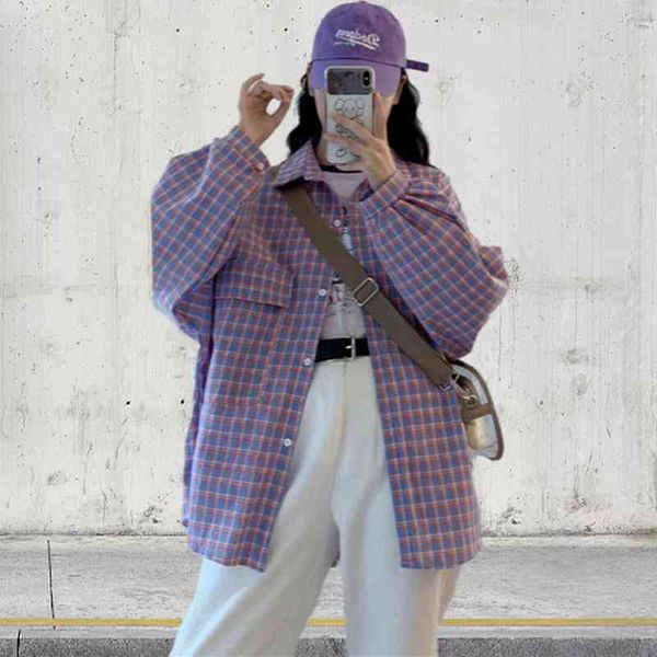 women's blouses & shirts camisa xadrez feminina de manga longa, blusa estampada estilo coreana, roupas casuais roxo para primavera io2i, White
women's blouses & shirts camisa xadrez feminina de manga longa, blusa estampada estilo coreana, roupas casuais roxo para primavera io2i, White